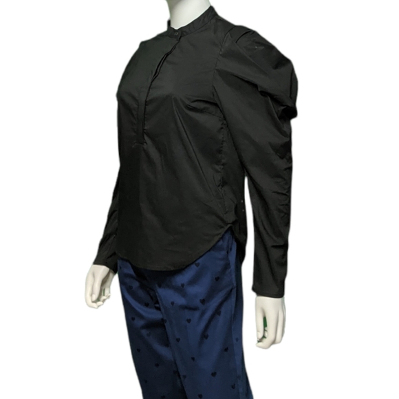 Olivaceous Long Sleeve with Puff Sleeve Black S - Picture 6 of 9